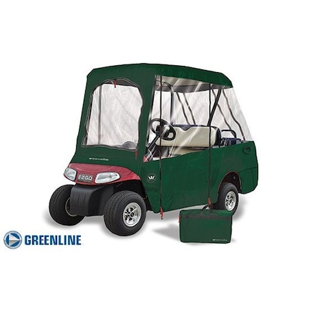 Eevelle Greenline 2-4 Passenger Drivable Golf Cart Enclosure - Green GLEG24